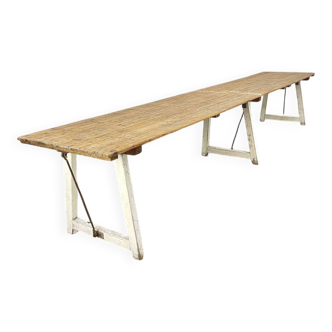Large 1940s-style outdoor dining table