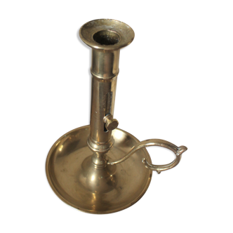 Large cellar rat brass bougeoir