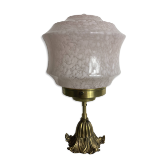 Globe glass table lamp by Clichy Rose