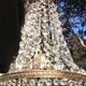Lustre montgolfiere art deco a pampilles