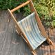 Poussette chariot de marche bébé bois vintage