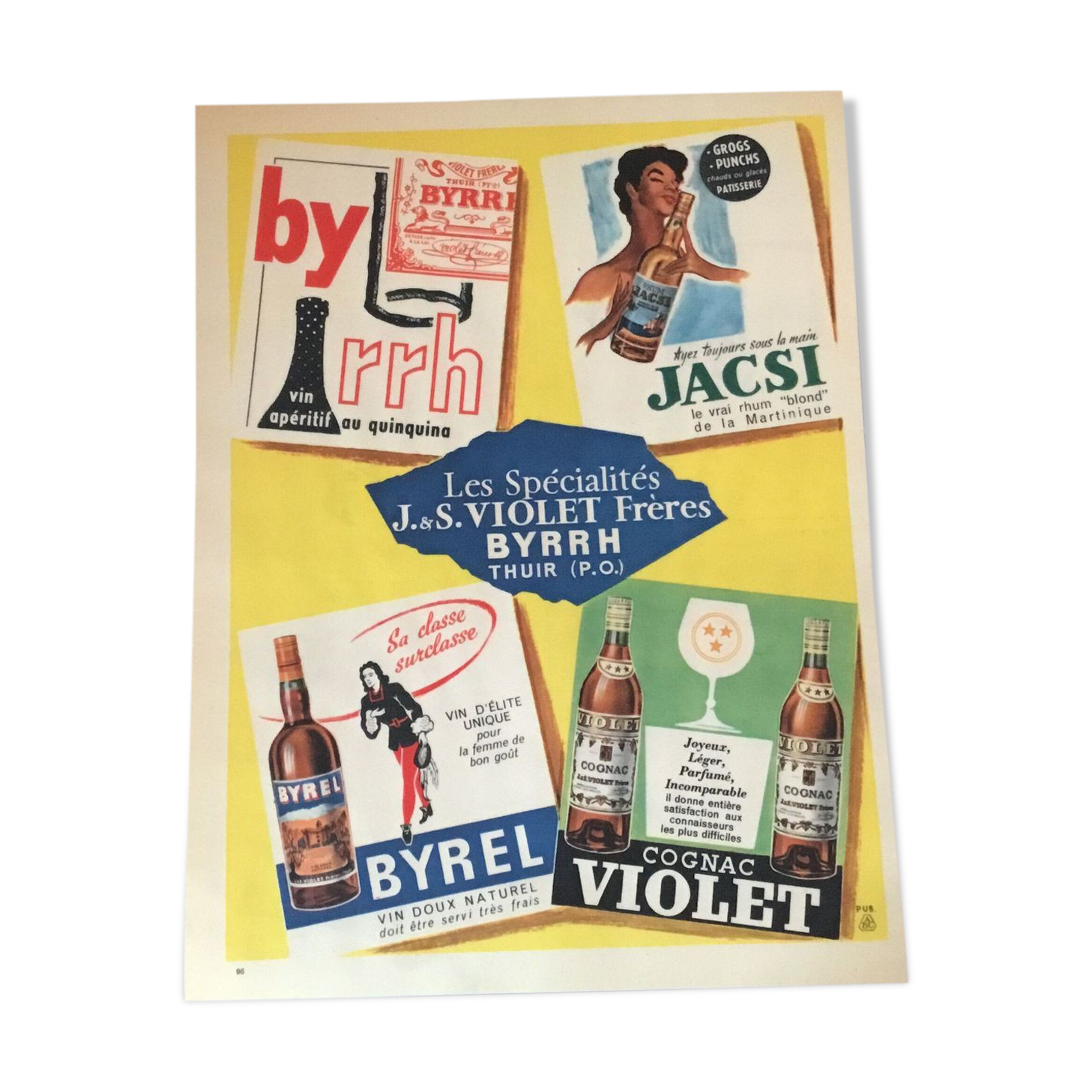 Vintage advertising to frame byrrh