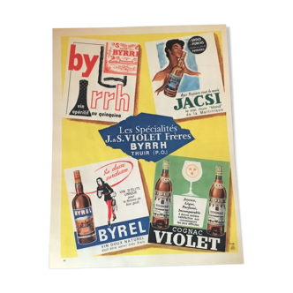 Vintage advertising to frame byrrh