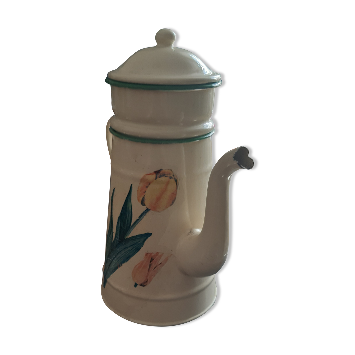 Enamelled sheet metal coffee maker