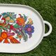 Plat en vitro porcelaine, modèle Acapulco de Villeroy et Boch