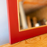 Solid pine antique mirror 60x74cm
