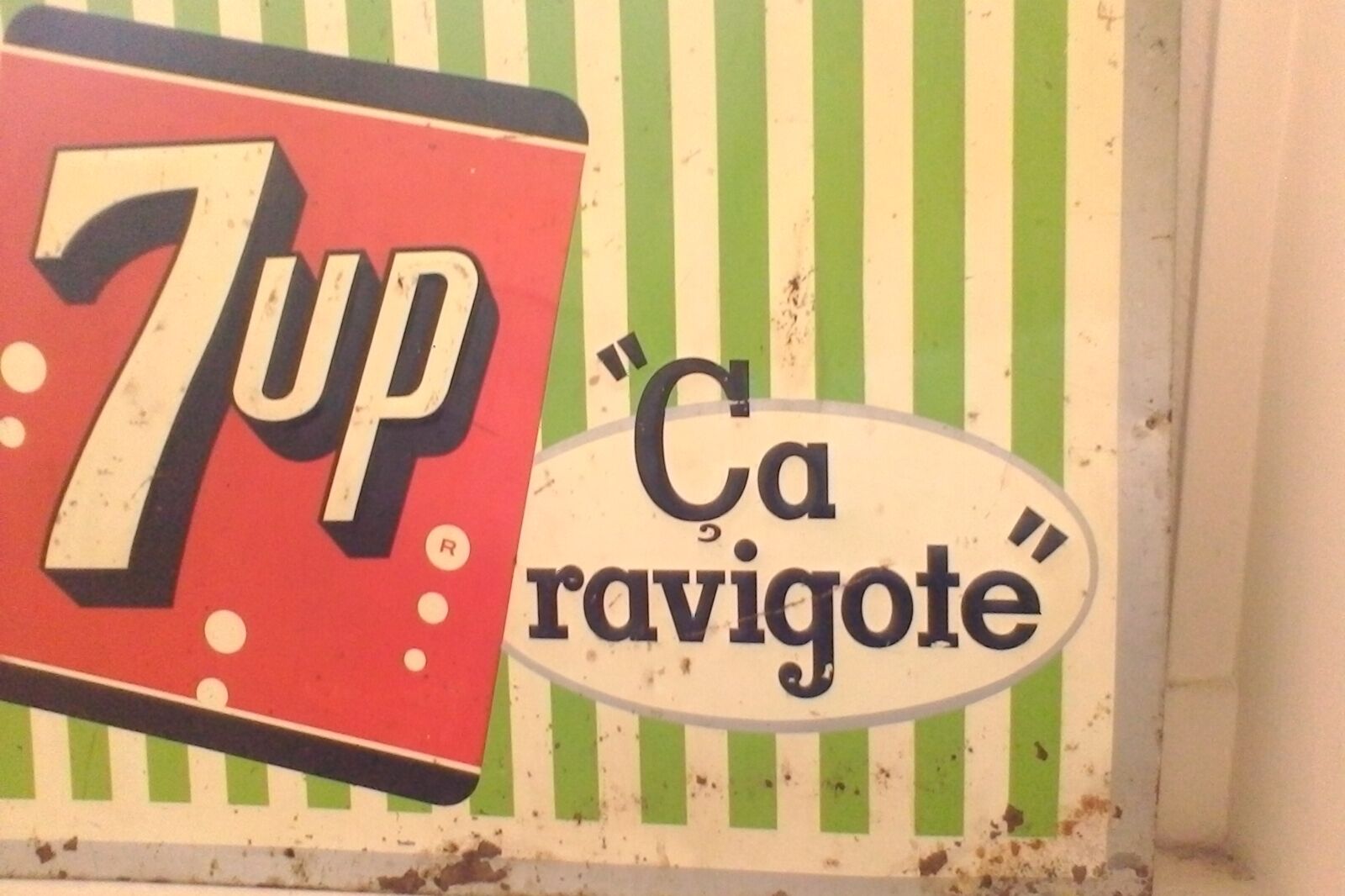 Sign metal 7up 1963