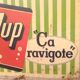 Enseigne métal 7up  1963