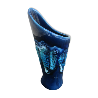 VASE SOLIFLOR VALLAURIS OR POT A PENS SHELL SHAPE
