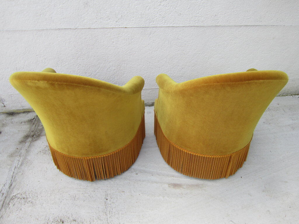 Pair of armchairs velvet Toad