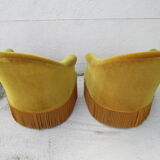 Pair of armchairs velvet Toad