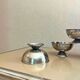 6 vintage stainless steel dessert bowls, 1960s