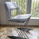 Set of 4 Nuova X-Line chairs by Niels Jørgen Haugesen
