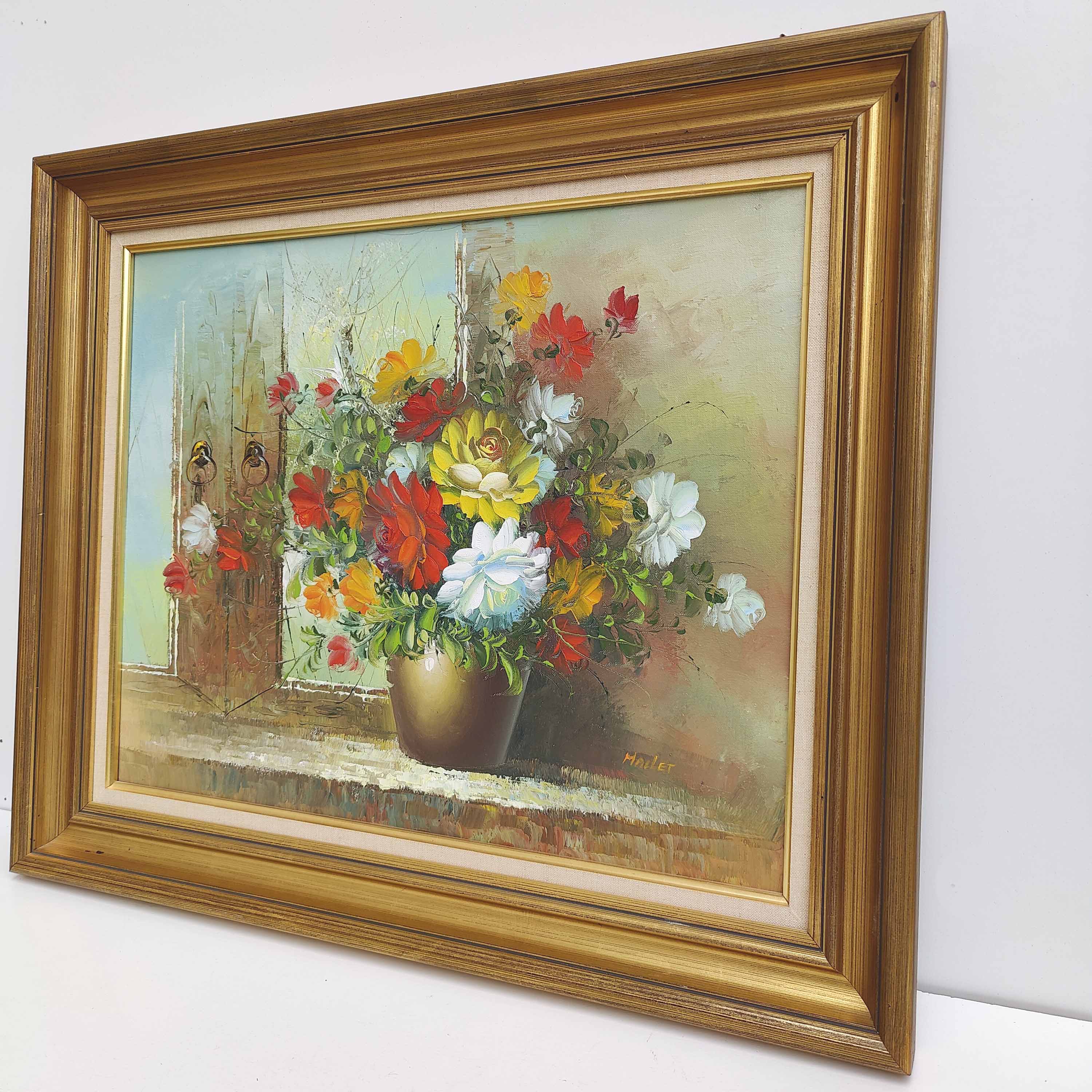 Painting painting bouquet of flowers