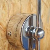 Pair of ball and chrome wall lights