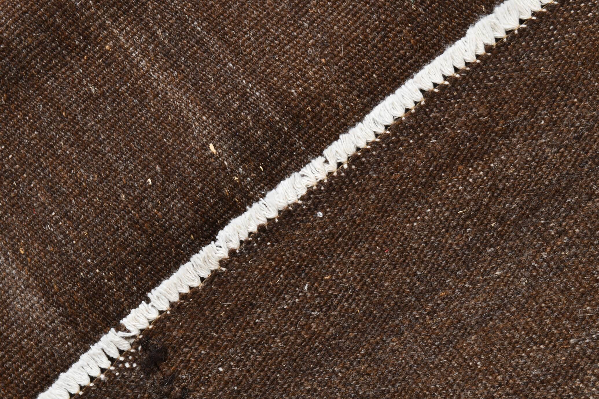 5x8 Dark Brown Ethnic Turkish Kilim Rug, 169x238Cm