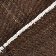 5x8 Dark Brown Ethnic Turkish Kilim Rug, 169x238Cm