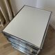 USM Haller light grey wheeled caisson