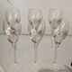 Six champagne flutes, Perrier-Jouët, Belle Epoque, E.Gallé