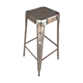 Tabouret en métal brut