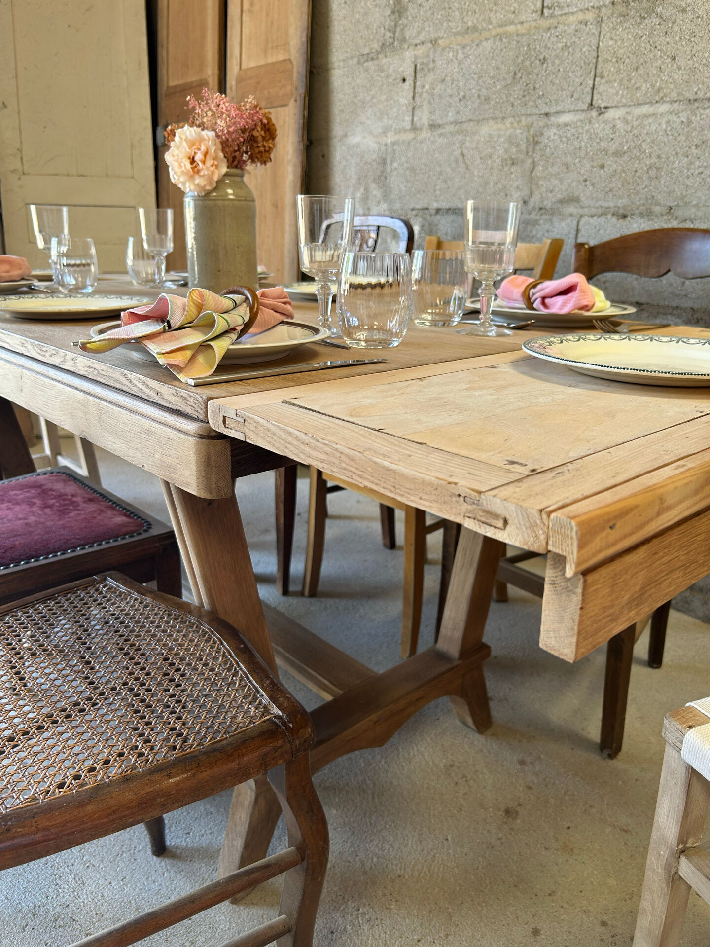 Solid oak table