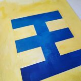 Minimalist geometric painting