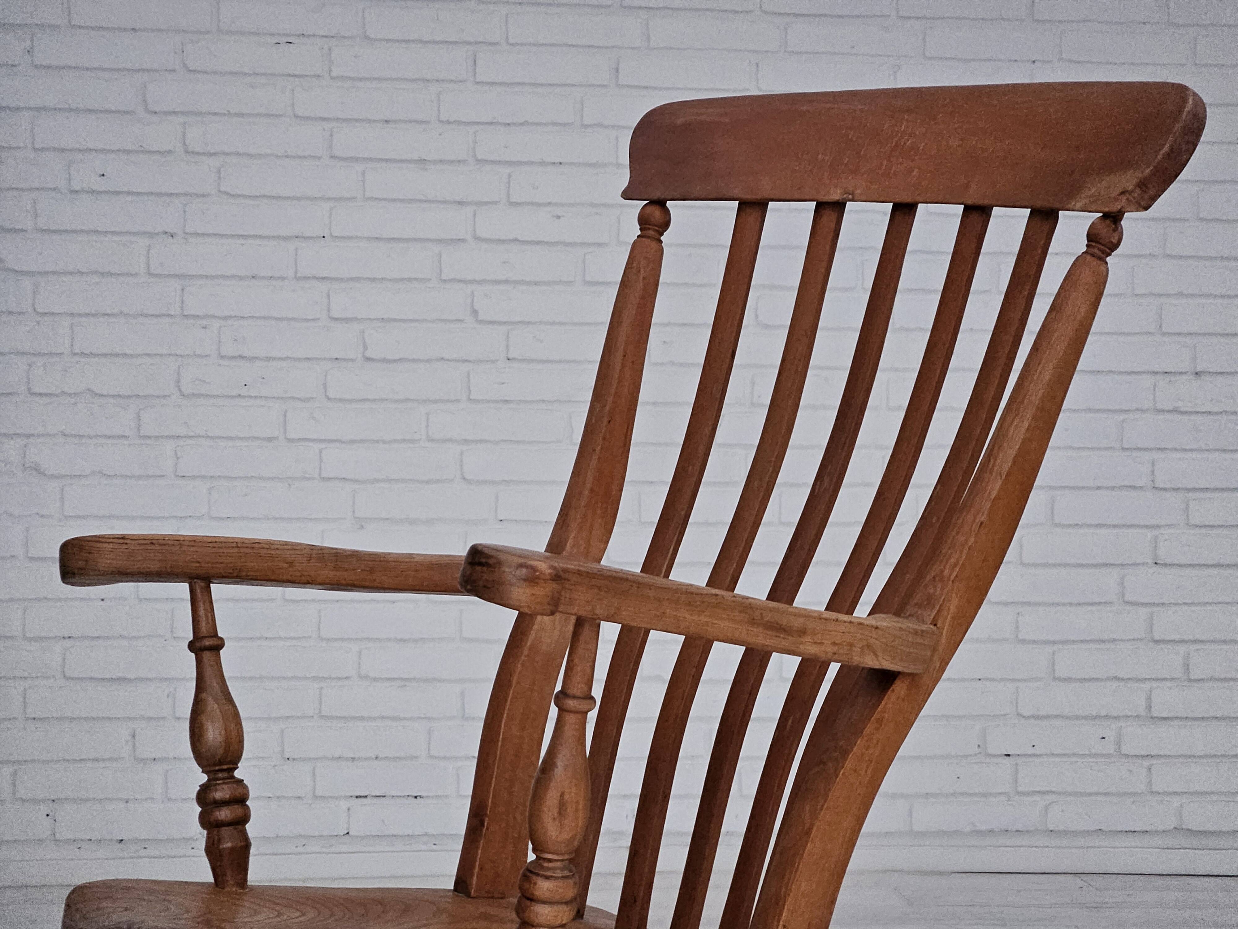 1950s, Scandinavian design, wood armchair, ash wood, oak wood.