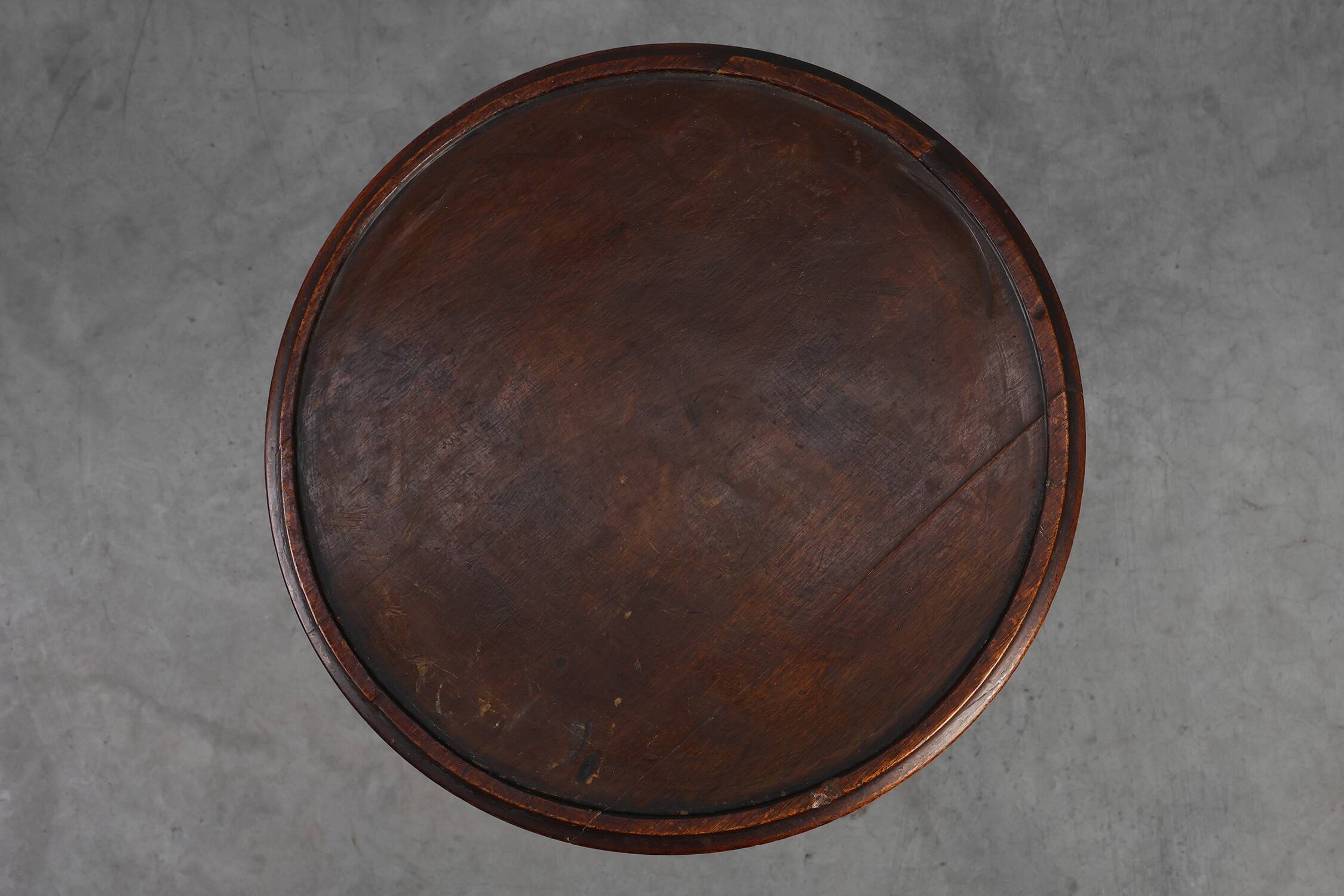 19th Century Rustic Round Side Table, France