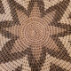 Botswana ethnic braided wall basket