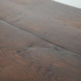 Antique English oak dining table from the 18th century for 4 to 6 people