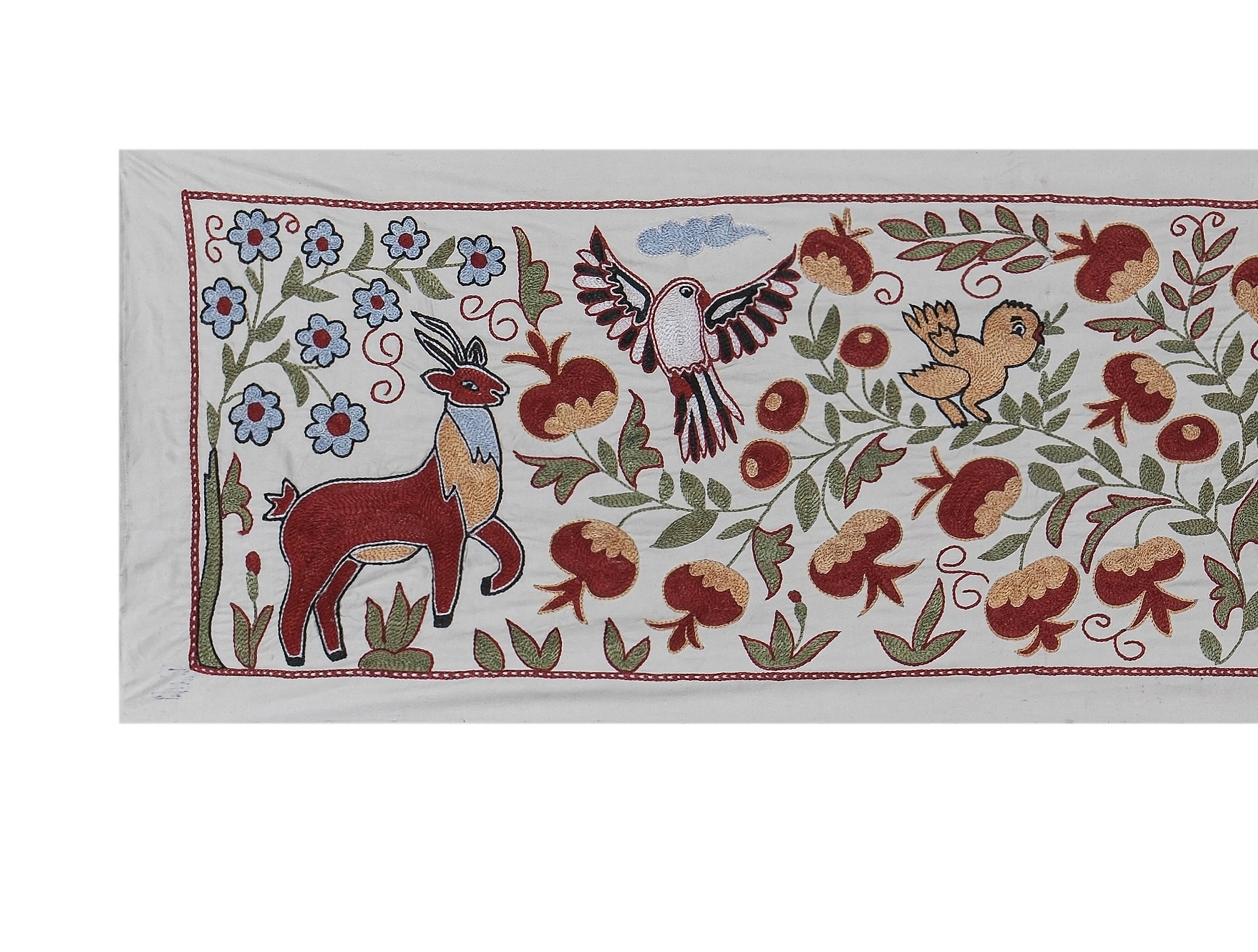 Hand knotted rug, vintage turkish rug 51x187 cm