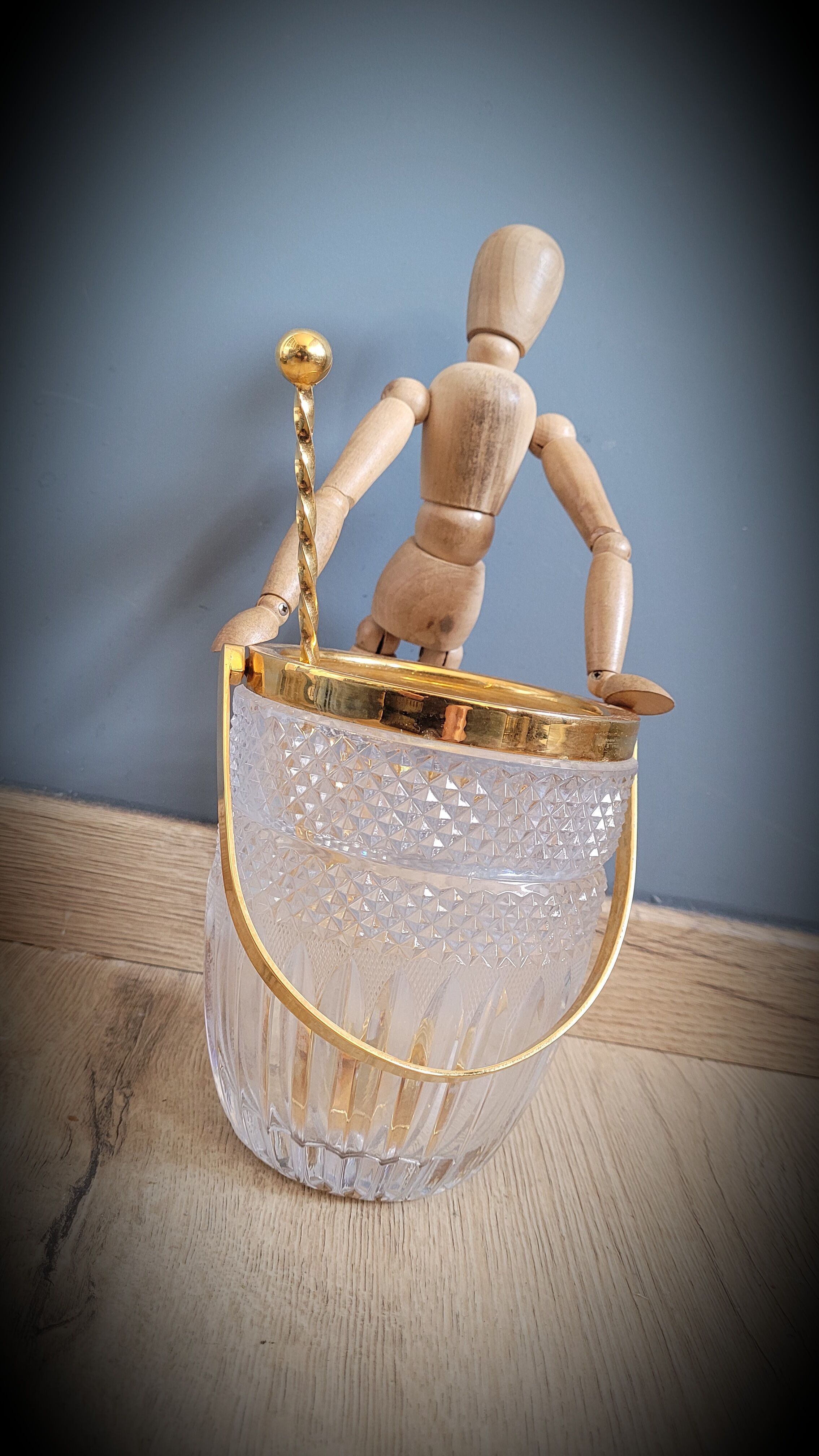 Golden ice bucket