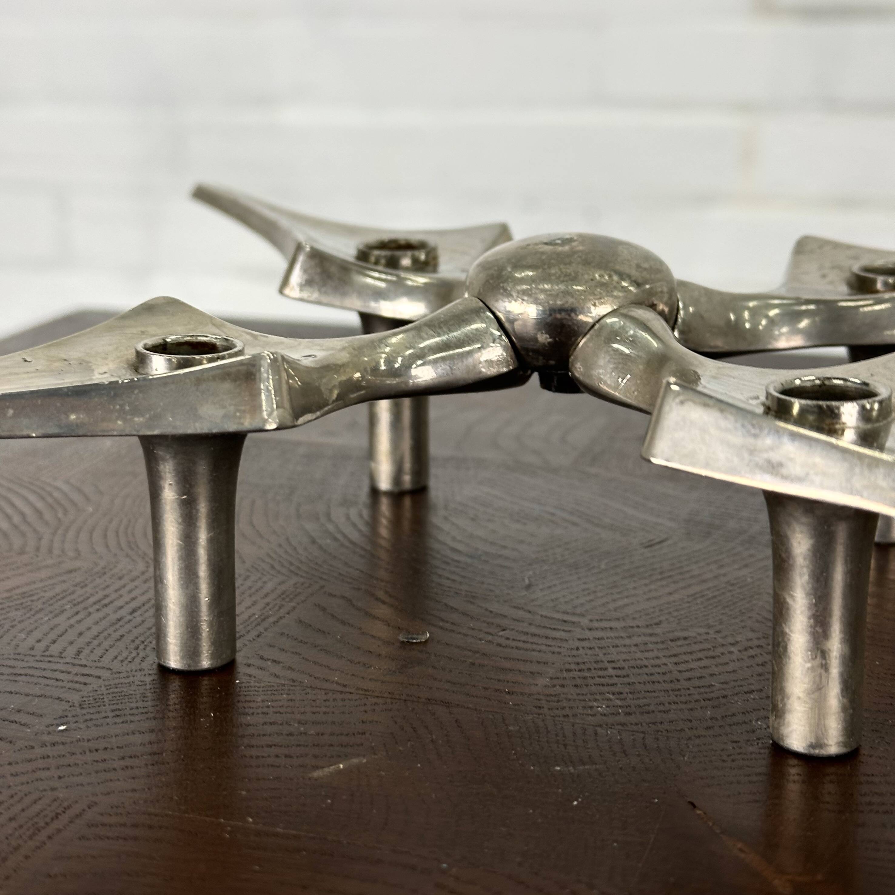 Nagel candle holder star by Fritz Nagel and Caesar Stoffi