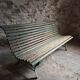 French garden bench in wood and iron, 1950s
