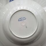 5 Hollow plates opaque porcelain from Badonviller