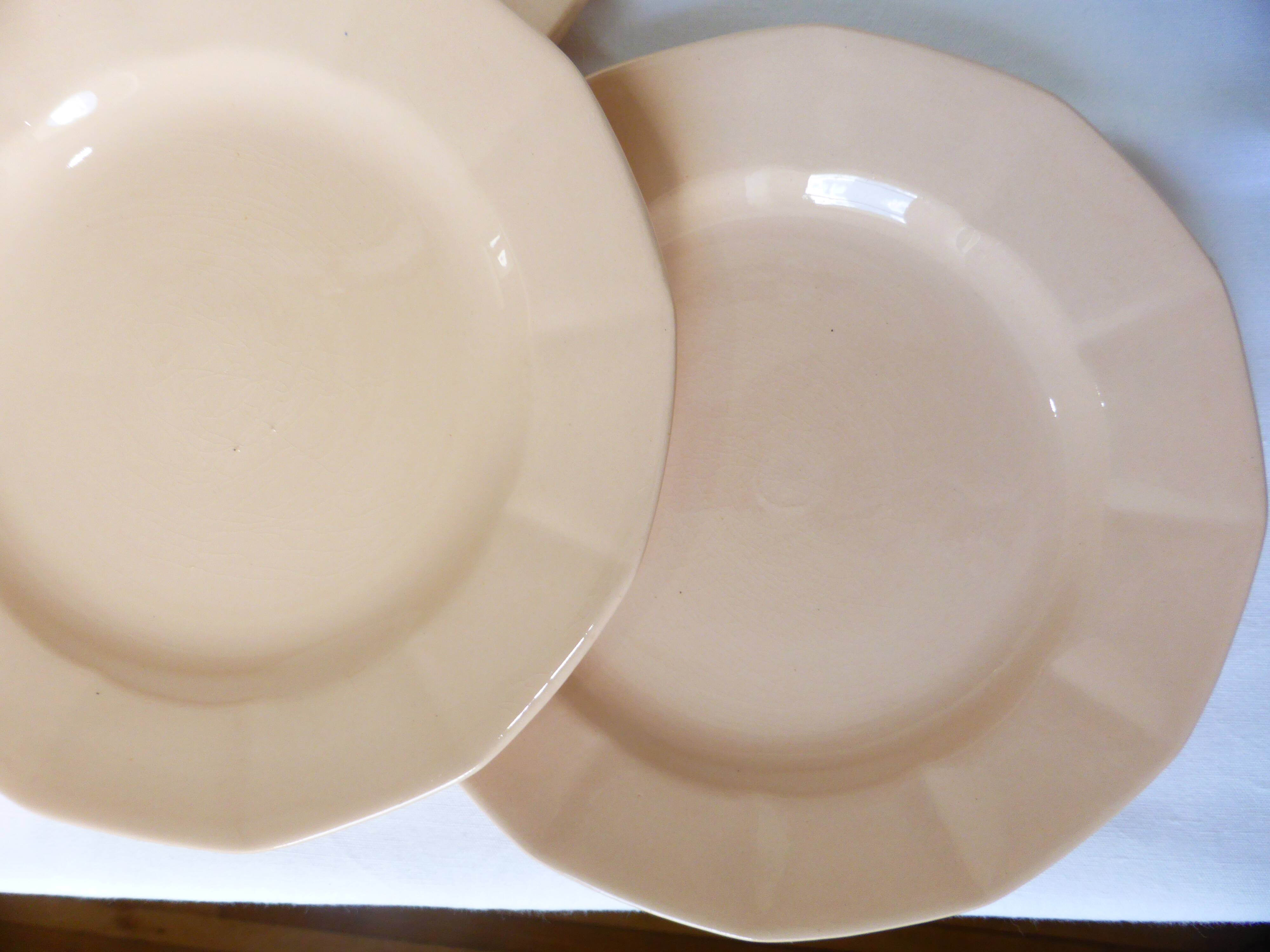 4 dessert plates by Digoin Sarreguemines