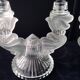 Pair of candlesticks, Bohemian crystal candle holders.