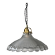 Vintage prismatic glass pendant lamp