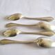 SFAM set of 4 Art Deco silver-plated teaspoons in Printania style