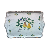 Faience Bannette dish with fruit decoration circa 1900