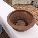 Decorated ceramic basin/pot