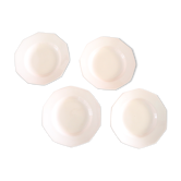 Hollow plates in pink ceramic, art deco, 1930, st Amand