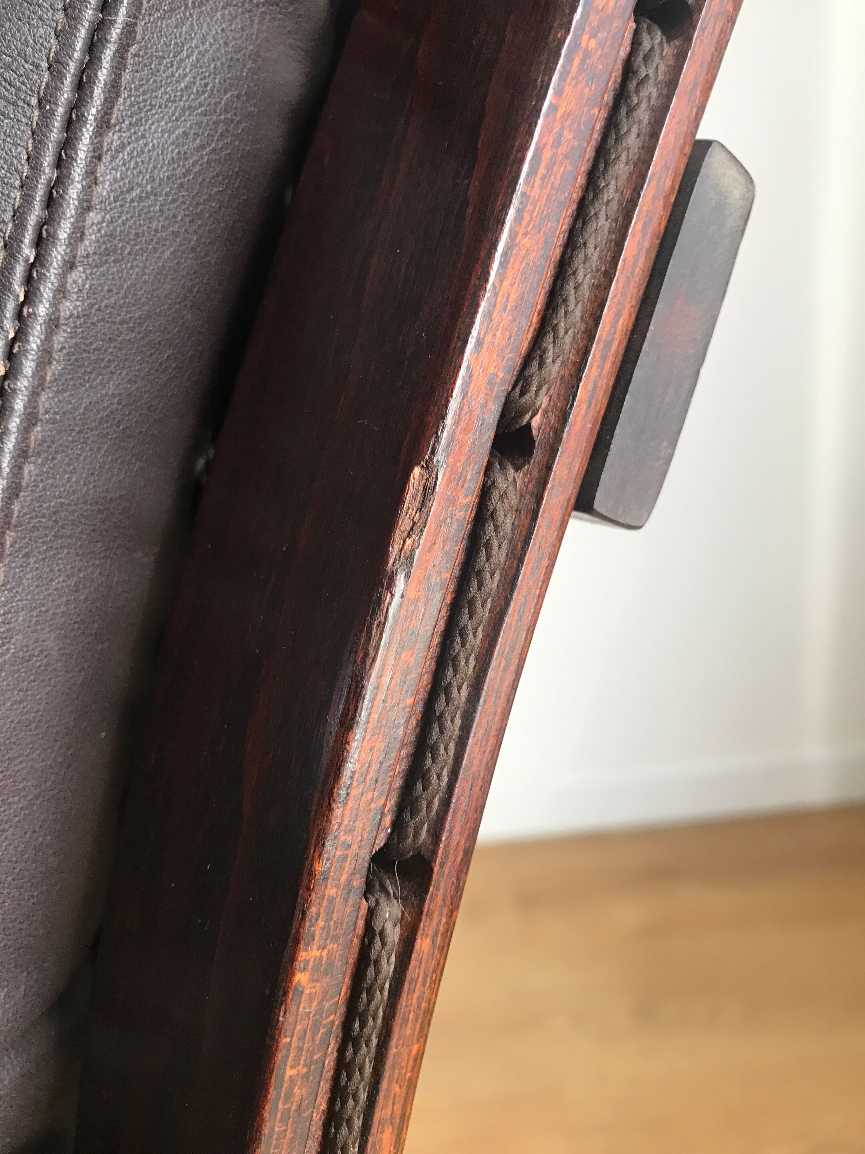 Armchair siesta brown leather by ingmar relling for westnofa