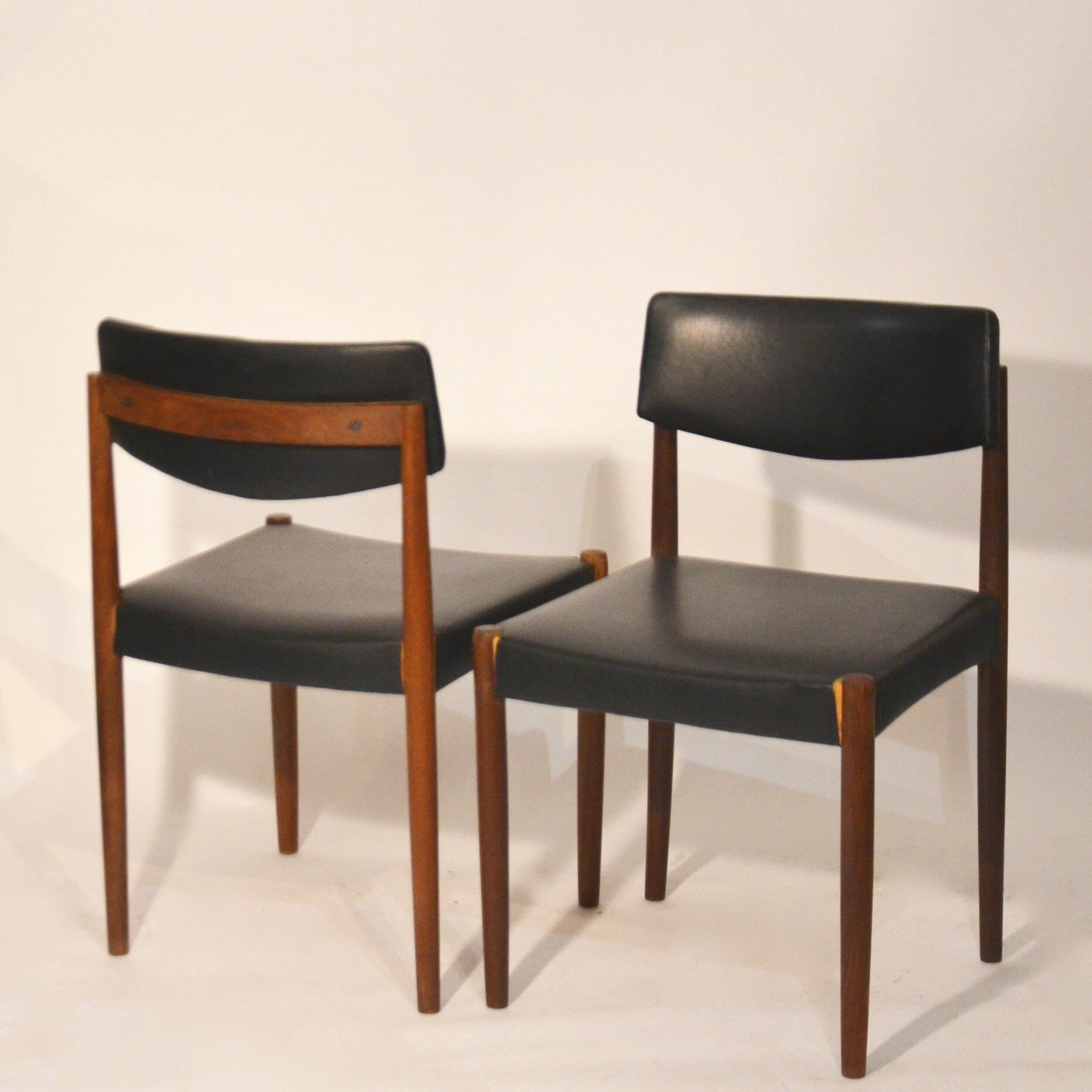 Set of 4 chairs Scandinavian teak