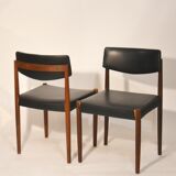 Set of 4 chairs Scandinavian teak