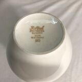Former bavaria km white + drawing flowers 70s vintage porcelain vase