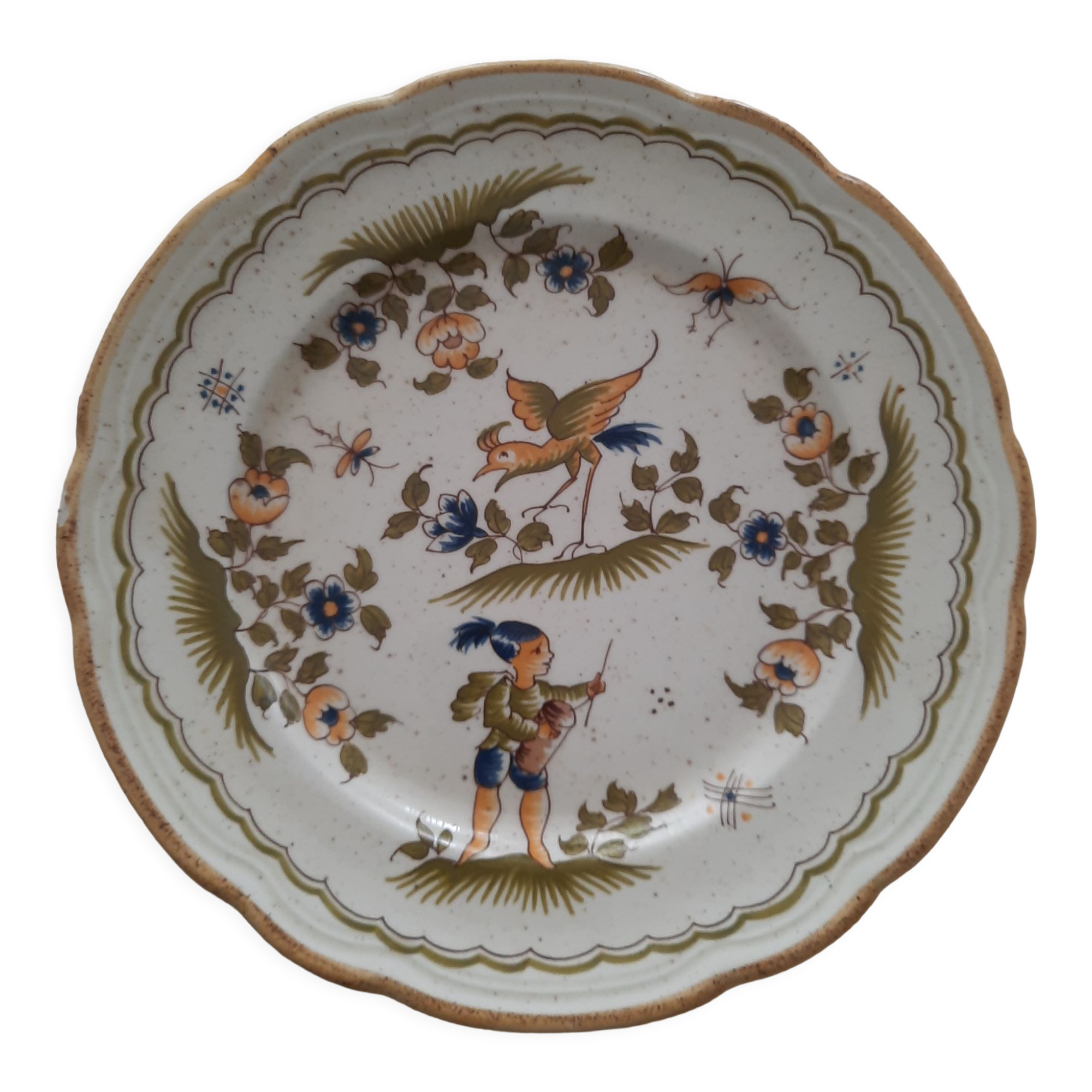 Decorative plate - Vieux Moustier