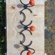 Retro wrought iron coat rack 💐
