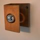Vintage raw clay chamotte wall light, Guy Bareff, France 1970