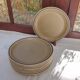 9 flat plates in Sarreguemines stoneware